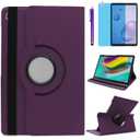 Case for Samsung Galaxy Tab A 8.4'' 2020 (SM-T307U SM-T307), 360 Degree Rotating Stand Case Protective Cover, with Stylus Pen,Screen Film (Purple)