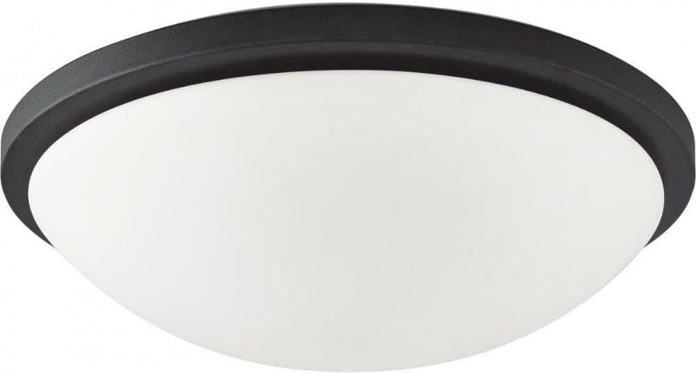 Nuvo 62/1444 Button LED Light Fixture, 17 in, Black