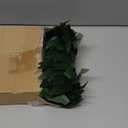 12 Pcs 26 Inch Easter Artificial Palm Leaves Large Tropical Green Leaves with Red Ribbon Green Large Faux Greenery Plants for Easter Party Decoration Sunday Church Pew Decorations