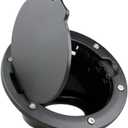 Gas Cap Cover Fuel Filler Door Cover Compatible with 2007-2018 Jeep Wrangler JK JKU Sport Rubicon Sahara Unlimited