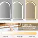 halumao 16" x 23.6" Large Makeup Vanity Mirror with Lights for Dressing Room and Bedroom,3 Color Modes,Memory Function
