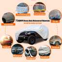 7 Layers Waterproof Heavy Duty Car Covers for Automobiles All Weather Season Anti-Hail UV Protection Snowproof Outdoor 14.6LBS Full Cover Universal Fit SUV 191" to 200"