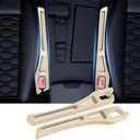 7F Car Seat Gap Filler Organiser,Between Seat Gap Filler, Centre Console Organiser, Universal Car Accessories, Fit SUV Truck Storage Beige