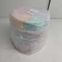 Mifoci 4 Pack Snack Tray with Lid and Handle Plastic Divided Serving Tray 5 Compartment Veggie Dried Fruit Snack Handheld Tray Platter Sealed Box Container for Home Party(Light Colors)