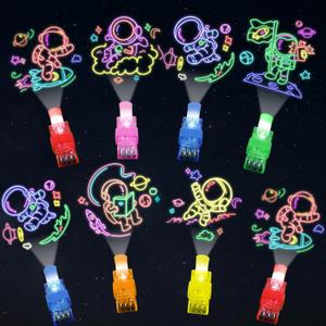 36Pcs Space LED Finger Lights Astronaut Party Favors Glow in the Dark Light Up Finger Lights Outer Space Themed Toys Bulk for Galaxy Birthday Party Goodie Bag Stuffer Birthday Gifts Classroom Prize
