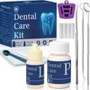 Zinc Oxide Eugenol Dental Cement Tooth Repair kit for Broken Teeth, Temporary Filling for Crowns, Tooth Filler, Cavity Filler for Teeth