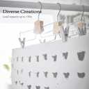 10 Pack Pants Hangers, 14" Adjustable Clip Pant Hanger Heavy Duty with 360Swivel Hook - Solid Wood & Metal Closet Organizer, Space Saving Hanger for Pants, Skirts, Underwear, Scarves