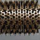 AIMIKE Round Hair Brush, Nano Thermal Ceramic & Ionic Tech, 2.1 Inch Barrel with Boar Bristles for Enhanced Texture, Golden, Hair Drying, Styling, Curling and Shine + 4 Free Clips