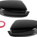 LAUBDGIE Mirror Cover Cap Compatible with Dodge Charger 2011-2023 Glossy Black
