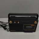 Studebaker Portable Retro Home Audio Stereo AM/FM Radio & Cassette Player/Recorder with Aux Input Jack & Built in Speakers (Gold)