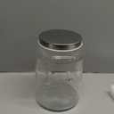 Kitchentoolz Extra Large Mason Jar - 1 Gallon Glass Wide Mouth Jar with Airtight Metal Screw on Lid, Food Storage Container with Measurement Marks For Kitchen Pantry, Pickling, Flour & Sugar Pack of 1