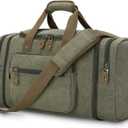 Gonex Canvas Duffle Bag for Travel 50L Duffel Overnight Weekender Bag (Army Green)
