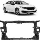 ALMULOO Radiator Core Mount Support Assembly Compatible with 2016-2019 Honda Civic DX LX-P SE EX LX Coupe Sport Sedan Relpacement For 71410TBAA01 HO1225183 Steel Electrophoresis Primed Black