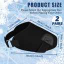 2 Pairs - Ski Boot Covers, Ski Boot Covers for Warmth, Ski Boot Warmer, Ski Boot Cover for Keep Your Feet Dry and Warm, Winter Sport Accessory, Ski Present, Skiing Accessories for Skiers (Large)