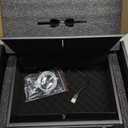 Biometric Gun Safe for Handgun,1s Quick Access 3-Ways Unlock Fingerprint Digital Pin Key Unlock Pistol Safe with LED Light Carbon Steel Gun Safes Lock Box for Car Travel Security Case,Black