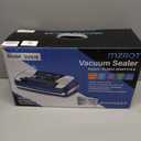 95kpa Vacuum Sealer Machine, Commercial Full Automatic Food Sealer, Vacuum Sealer for Food with Cutter, 10 Pre-cut Bags & Bag Rolls and Accessory Hose, Fully Starter Kits, Blue