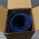 AHHFSMEI Round Braided Placemats 15 Inch Round Table Mats for Dining Tables Natural Woven Heat Resistant Place mats Set of 8 (Navy Blue)