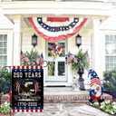 2 x 250th Anniversary Garden Flag, 250th Anniversary Patriotic Flag, July 4th Liberty House Logo, double-sided 1776-2026 commemorative flag, 12x18 inches