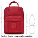 HotStyle BESTIE Mini Backpack Purse, Multiple Colors and Patterns, Small Red
