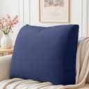 Back Support Pillow for Couch Bed Rest Back Pillow with Removable Cover, Comfortable Back Pillows for Sitting in Bed or Sofa for Living Room, Bedroom, and Home Decor, 23.6*5*19.7in