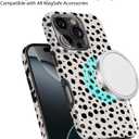 for iPhone 16 Pro Case Design Strong Magnetic Cute Slim [Compatible with MagSafe] Wireless Charging Phone Case 2 in 1 Shockproof Heavy Duty Protection Cover 6.3",Almond Latte