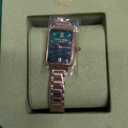 Lola Rose Dainty Women's Wrist Watch: Green Malachite Dial, Wrapped by Stylish Gift Box, Elegant Present for Ladies and Loved Ones