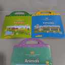 Toddler Reusable Sticker Books for Toddlers, Reusable Stickers for Toddlers, Reusable Sticker Books for Toddlers Toddler Sticker Books 3 Pack (Farm Vehicle Animal)
