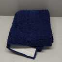 KGORGE Bath Mat for Bathroom - Soft Shower Rug 60 x 24 Quick Drying Washable Absorbent Non-Slip Super Soft Chenile Bathtub Carpet Decorations for Family, Navy Blue, 1 Piece