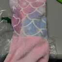 WERNNSAI Mermaid Tail Blanket - Glow in The Dark Mermaid Wearable Blanket, Kid（55"x24") (M)