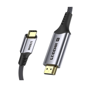 USB C to HDMI 2.1 Cable 5Ft (8K@60Hz,4K@144Hz,2K@240Hz) [Thunderbolt 3/4/5 Compatible] Supports HDCP 2.3 & HDR10, High Speed 48Gbps for XPS, Galaxy S22, Gaming Monitor
