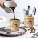 Clawsoff 300 Pack 6 oz Small Coffee Cups, Disposable Paper Espresso Cups for Hot/Cold Drinks, Office, Home, Shop, Event