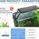 hygger Clip On 24/7 Lighting Aquarium LED Light,Sunrise-Daylight-Moonlight and DIY Mode, Adjustable Timer/Brightness Fish Tank Light with 7 Colors for Planted Tank (14W for 12~20in Tank)
