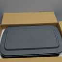 8-Piece Deep Glass Baking Dish Set with Plastic lids,Rectangular Glass Bakeware Set with Lids, Baking Pans for Lasagna, Leftovers, Cooking, Kitchen, Freezer-to-Oven and Dishwasher, Gray