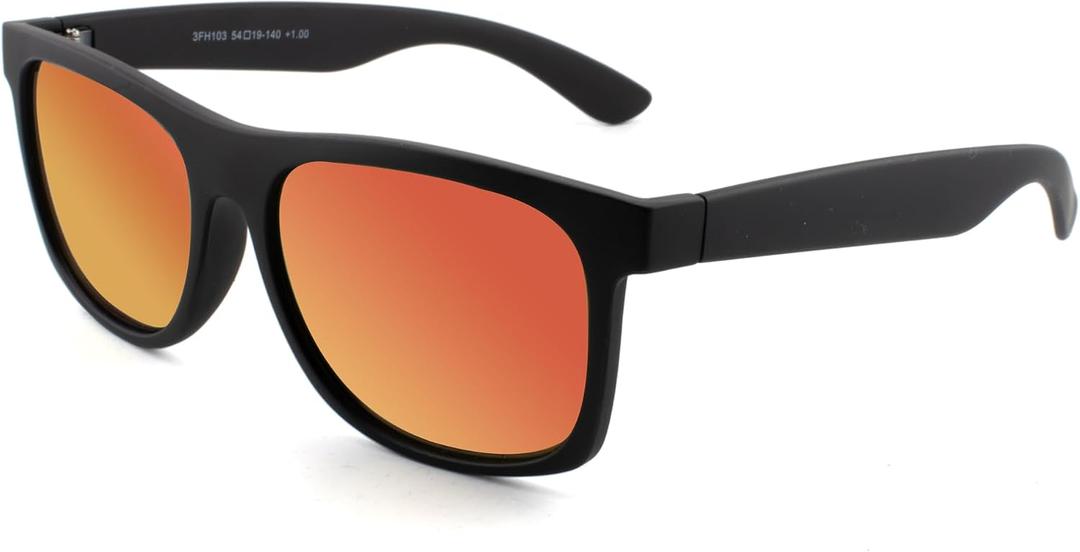 Full Reader Sunglasses Women Men, Womens Mens Reading Sun Glasses Mirroed Pink Blue Lenses Outdoor Not Bifocal Mirrored Orange, 2.75