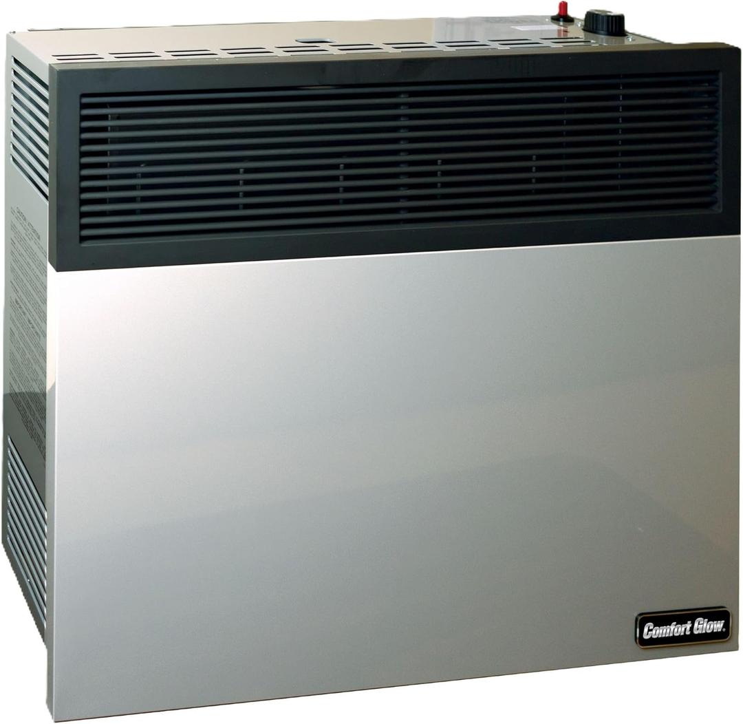 Comfort Glow 17,000 BTU Direct Vent Natural Gas Wall Heater, Gray, Large