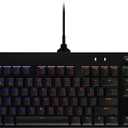 Logitech G PRO Mechanical Gaming Keyboard, Ultra Portable Tenkeyless Design, Detachable Micro USB Cable, 16.8 Million Color LIGHTSYNC RGB Backlit Keys (TKL - Wired, Black)