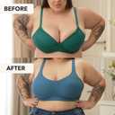 Truekind Bras for Women - Comfortable Wireless Support Bra, Seamless Full Coverage No Underwire Bra for Everyday Comfort (XXXL)