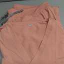 SUNME Scrubs for Women Set, V-Neck Scrub Top & Jogger Pants Medical Uniform with 9 Pockets, Yoga Waistband, XXL