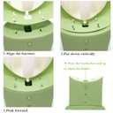 Frog Pee Training,Potty Training Urinal for Boys Kids Toddler Standing Urinal Wall-Mounted Toilet with Funny Aiming Target,Green