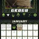 2026 Star Wars: Mandalorian - Grogu Wall Calendar