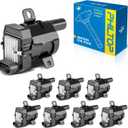 PHILTOP UF262 Ignition Coil Pack, Compatible with 2000-2006 Yukon Tahoe, 1999-2006 Silverado 1500, 2002-2006 Avalanche 1500, 2000-2006 Suburban 1500, 1999-2006 Sierra 1500, 2002-2006 Escalade - Round