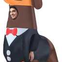 Halloween Inflatable Costume Dachshund Sausage Dog Men Funny Blow up Costumes for Party Holiday Christmas