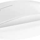 DC Wireless Mouse, 5 in 1 Bluetooth USB C Rechargeable Mouse for Laptops Disktops Tablets Compatible with Apple MacBook Pro/Air iPad iMac Sureface Chromebook Computer (White)