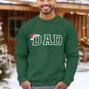 ASTANFY Couples Christmas Sweaters Mom and Dad Sweatshirts Family Christmas Shirts Long Sleeve (Green)