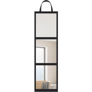 Calolin Foldable Full Length Mirror, 46.4 in Hanging Door, Portable Travel, Oxford Cloth Frame, Break-Resistant Full Body Mirror for Bedroom, Dorm, Travel