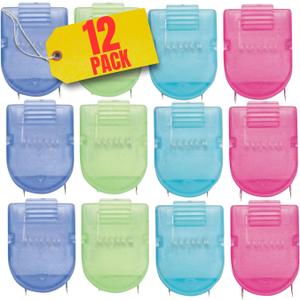 1InTheOffice Cubicle Clips, Assorted Colors, "12 Pack"