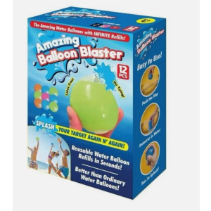 Amazing Balloon Blast Latex Free No Tying Reusable Water Balloons 12pcs
