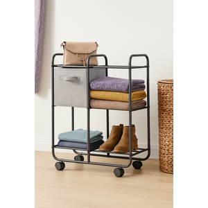 Whitmor Rolling 6-Shelf Organizer
