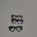 3 Pack Oversized Reading Glasses for Women Men with round Frame Fashion Blue Light Blocking Computer Readers (2)