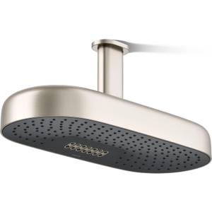 Kohler 26297-BN Statement® Oblong 18" two-function rainhead, 2.5 gpm, Vibrant Brushed Nickel